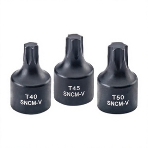 Juego de Puntas de Impacto Torx HANDYPRO T40 T45 T50, Color Negro, Accionamiento de 3/8 Pulgadas, Acero SNCM-V, Herramientas para Vehículos, Reparación de Automóviles - Product Image 1