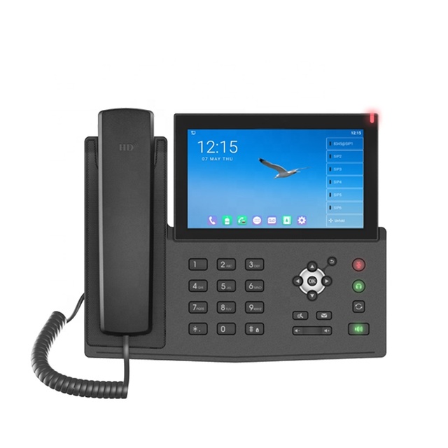 High-End Enterprise Fanvil Android IP Phone with 7-Inch Touch Screen and 20 SIP Lines for Nursing Homes Android WIFI SIP Calls