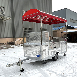 Carrito de Comida Móvil para Tacos con Parrilla, Carrito de Tacos para Catering, Puesto de Hot Dogs - Product Image 4