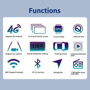 مكيف سيارة ستريو رنش أندرويد مركزي بوصة لتسلا فورد رنجر F150 *-لوحة القيادة - Product Image 4