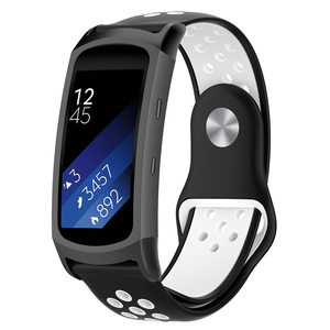 Bracelet en silicone à deux tons Gear <span class=keywords><strong>Fit</strong></span> <span class=keywords><strong>2</strong></span> <span class=keywords><strong>2</strong></span> <span class=keywords><strong>Pro</strong></span> pour <span class=keywords><strong>Samsung</strong></span> - Product Image 1