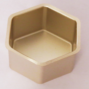 Aluminum Hexagonal Tea Can <b>Small</b> Portable <b>Container</b> For Loose Leaf Tea Food Grade Matte Finish - Product Image 1
