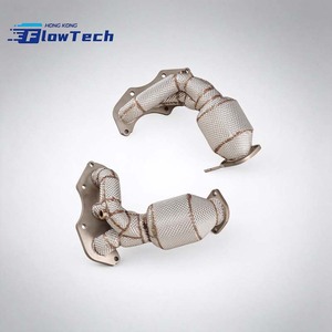 ท่อร่วมไอเสีย FlowTech T304 สแตนเลสสตีล 200 เซลล์ แบบไหลสูง พร้อมแผ่นกันความร้อน สำหรับ Lotus Evora 3.5L V6 - Product Image 4