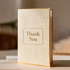 Tarjetas de Agradecimiento con Impresión Personalizada y Logotipo en Relieve, Tarjetas de Felicitación, Invitaciones de Boda con Sobre - Product Image 1