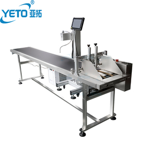 YETO UV CO2 lazer kodlama makinesi artı konveyör bant parti numarası tarih QR kod baskı gravür yazıcı için Metal/kağıt/plastik - Product Image 1