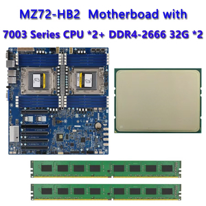 MZ72-HB2 REV3.0เมนบอร์ด + 64GB DDR4-2666 RAM epyc 7663 7763 7713 7643 7543 7453 7443 7413 7513 7343 7313ซีพียู72F3 - Product Image 2
