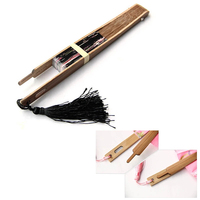 Kipas tangan lipat saku bunga Sakura Jepang gaya baru hadiah dekorasi kipas tangan bambu pernikahan pesta lingkaran bulat