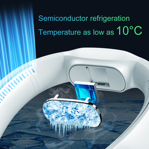 Kipas pendingin leher ultra-portabel, peredam suara cerdas dengan aliran udara kuat dan tiga kecepatan angin untuk penggunaan luar ruangan - Product Image 4