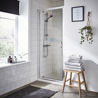 PTB moins cher Pivot porte produit verre trempé douche salle de bain porte avec cadre chromé satiné vente directe d'usine en Chine
