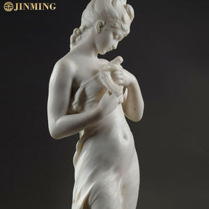 รูปปั้นหินอ่อนบริสุทธิ์แกะสลักด้วยมือขนาดเท่ามือรูปปั้นกลางแจ้งสวนหินแกะสลักด้วยมือ - Product Image 5