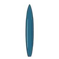 Planche rigide Eps en fibre de carbone pour sports nautiques d'extérieur Plaque de course rapide 14 pouces Planche à pagaie longue SUP pour sports aquatiques