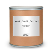 Extrait de fruit du moine de qualité alimentaire supérieure, poudre d'extrait de plantes 5%-50% Mogroside V, édulcorant naturel, extraction liquide-solide