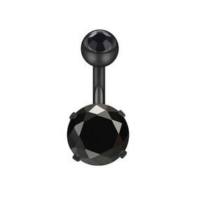 Anillos para Ombligo Surtidos de Acero Inoxidable 14G, Joyería para Piercing de Ombligo con Diseños de Corazón de Cristal, Estrella, Piedra y Bola de Mármol - Product Image 3
