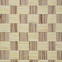 Papier peint mural insonorisé texturé en papier tissé à carreaux de luxe pour la maison et les loisirs