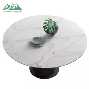 Set di Mobili <span class=keywords><strong>da</strong></span> <span class=keywords><strong>Cucina</strong></span> Stile Nordico Wayon, Tavolo <span class=keywords><strong>da</strong></span> Pranzo Trasformabile Regolabile per Appartamenti e Hotel - Product Image 4