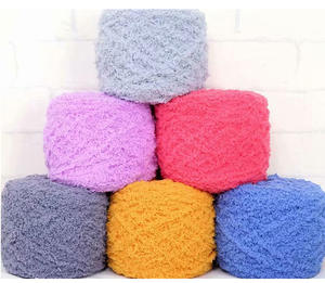 Fil à tricoter en polaire corail 100g, fil à tricoter en fourrure shaggy, fil à tricoter en velours acrylique, <span class=keywords><strong>pour</strong></span> DIY pull, écharpe, sac à main - Product Image 1