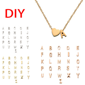 <span class=keywords><strong>Collier</strong></span> personnalisé en acier inoxydable avec lettres dorées et A-Z <span class=keywords><strong>Collier</strong></span> de nom <span class=keywords><strong>Collier</strong></span> de fête des mères en forme de cœur - Product Image 4