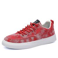 Chaussures Homme 2025 Nouvelle Collection Été – Baskets Montantes Coréennes en Tissu à Lacets, Style Sport-Casual, Tendance Skate, Respirantes et Rehaussantes