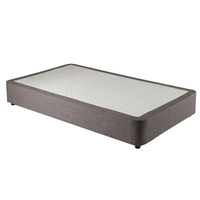 Lit plateforme capitonné moderne de luxe en métal pliable, facile à assembler, taille King, Queen ou Full, pour hôtel, appartement, maison