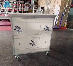 Comptoir de bar mobile en aluminium, fabriqué à Guangzhou, bar portable sur roulettes, comptoir de bar à domicile, comptoir de café - Product Image 1