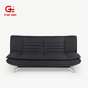 Sofá Cama Plegable de Tela Negra México, Diván, Futón, Sofá Convertible en Cama - Product Image 3
