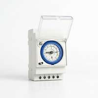ELSINE SUL181d Saklar Timer Program Harian DIN Rail Mekanik Kuarsa 24 Jam Dial 16 A