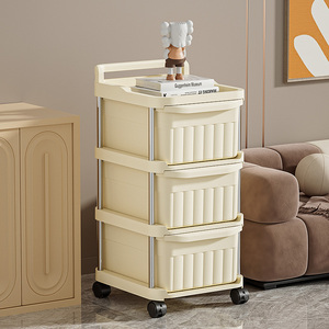 2025 Latest Bathroom Living Room Movable Storage Organizer Trolly Drawer Cabinet Multi-layer Drawer Type Storage <strong>Cart</strong> - Product Image 2