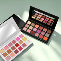 Palette de fards à paupières minéraux waterproof DIY 21 couleurs personnalisables, longue tenue, estompables, maquillage en marque blanche, vente en gros