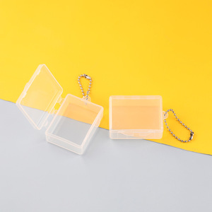 Caja de Joyería de Plástico Transparente con Tapa de Cadena, Organizador de Almacenamiento para Aretes y Anillos, Capacidad de 0-1L, Plating Spring 2024, Origen Yiwu - Product Image 4