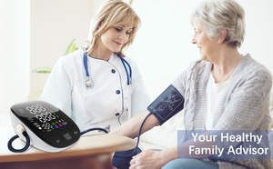 Monitor de presión arterial para la parte superior del brazo, Panel LED negro, pantalla grande, <span class=keywords><strong>BPM</strong></span> electrónica automática - Product Image 3