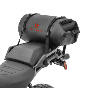 Top vente 30L 50L moto sac sec sac polochon PVC bâche étanche rouleau mode fermeture éclair pour voyage moteur siège queue sac - Product Image 4
