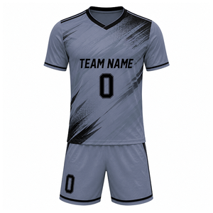 Conjunto de Uniforme de Fútbol Sublimado Personalizado para Clubes de Fútbol, Camiseta y Pantalones Cortos Personalizados para Equipos, Ropa Deportiva Transpirable de Poliéster - Product Image 1