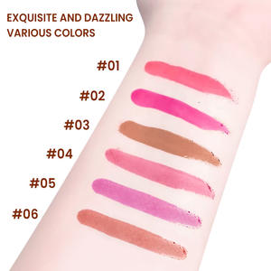 Gloss à lèvres liquide minéral pelable, nouveau modèle 2025, fini mat, naturel, imperméable, longue durée, 6 couleurs, <span class=keywords><strong>maquillage</strong></span> tendance - Product Image 2