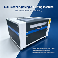 Machine de découpe laser CO2 haute puissance 900*600mm pour bois, acrylique, verre, cuir, tissu et caoutchouc