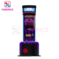 Funspace-máquina de juego de boxeo para deportes de Arcade, máquina de deposición de premios operados por monedas, punzón