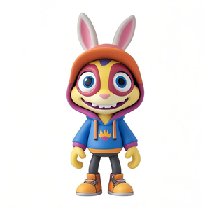 Figurine d'<span class=keywords><strong>action</strong></span> miniature sur mesure en PVC imprimée en 3D, thème fantastique et science-fiction, modèle de jouet en vinyle plastique personnalisé, style dessin animé - Product Image 2