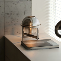 Lampe de table minimaliste moderne, lampe décorative pour chambre d'hôtel, lampe de chevet en verre pour salon et chambre à coucher