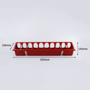 Mangeoire pour volaille Offre Spéciale 16/28 trous-Mangeoire en plastique pour poussin <span class=keywords><strong>Pigeon</strong></span> caille - Product Image 4