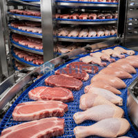 KHFT Automatische IQF Spirale Vriesmachine voor Vlees, Zeevruchten, Pluimvee, Bakkerijproducten en Snelgevroren Voedselverwerking