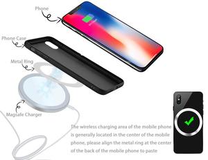 Universel avec autocollant 3M adhésif magnétique chargeur sans fil anneaux métalliques pour portefeuille <span class=keywords><strong>Magsafe</strong></span> magsaf charge sans fil - Product Image 5