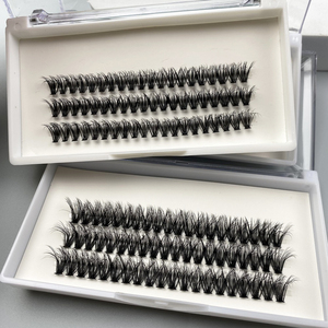 Venta al por mayor C D Curl segmentado racimos de <span class=keywords><strong>pestañas</strong></span> 8-16mm extensión de <span class=keywords><strong>pestañas</strong></span> <span class=keywords><strong>individuales</strong></span> DIY racimo de <span class=keywords><strong>pestañas</strong></span> - Product Image 4