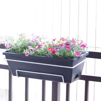 Wachsende Blumen Gemüse Töpfe für Pflanzen Indoor Großer Garten Sukkulente Pflanz gefäße Außen becken Balkon Quadrat Kunststoff hängen