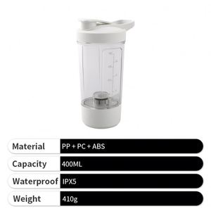Usb Rechargeable <b>Bottle</b> Custom Portable Plastic Electric Protein <b>Shaker</b> Cup With Logo - Product Image 4