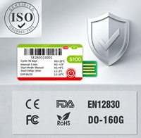 Registrador de Datos de Temperatura de Un Solo Uso S100 para Transporte de Vacunas, Alimentos y Productos Farmacéuticos en Cadena de Frío con Informe Automático en PDF