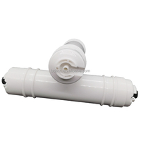Kartrid Filter Air Alkali Premium T33, Sambungan Cepat 1/4 inci, Filter Pasca untuk Sistem RO & Reverse Osmosis