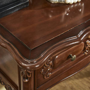 Cómoda de Madera Maciza Tallada de Estilo Clásico Americano con Espejo para Dormitorio, Muebles de Hotel E425 - Product Image 6