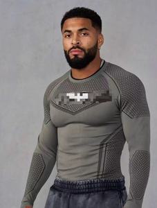 Camiseta Deportiva Unisex de <span class=keywords><strong>Batman</strong></span>, Manga Larga, Secado Rápido, Transpirable, Elástica, con Estampado de Puntos, Ajustada - Product Image 2