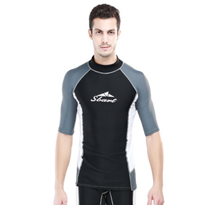 Sbart personnalisé hommes à manches courtes Rash Guard séchage rapide Surf chemise UPF50 + respirant OEM ODM Logo impression éruption gilet personnalisé - Product Image 4