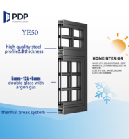 Ventana de Acero de Alta Calidad con Apertura Superior, Estilo Francés Vintage, Ventana Cooper con Vidrio Esmerilado Opaco para Uso en Exteriores