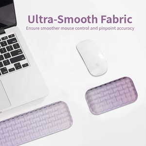 Bilek istirahat ile ergonomik özel sümen oyun Mouse Pad seti bellek köpük Mouse Pad seti jel silikon bilgisayar ofis ev için - Product Image 4